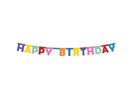 Banner Happy Birthday 1,6 m 1 ks