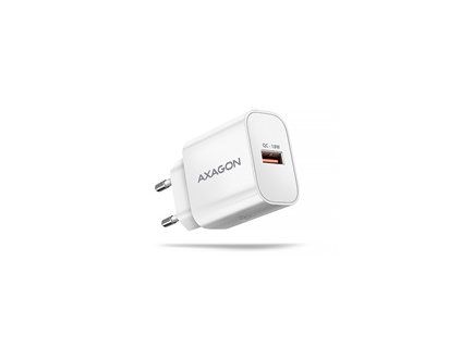 AXAGON ACU-QC18W, nabíječka do sítě 18W, 1x port USB-A, QC3.0/AFC/Apple, bílá