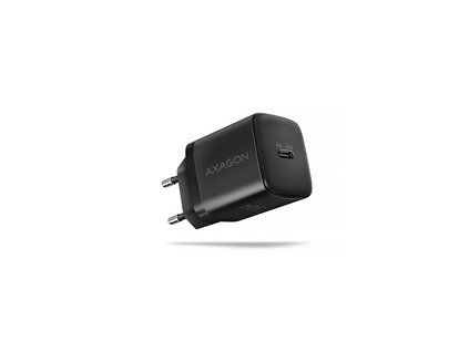 AXAGON ACU-PD30, Sil nabíječka do sítě 30W, 1x port USB-C, PD3.0/PPS/QC4+/SFC/AFC/Apple, černá