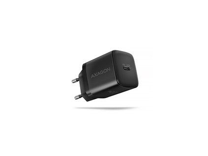 AXAGON ACU-PD20, nabíječka do sítě 20W, 1x port USB-C, PD3.0/PPS/QC4+/AFC/Apple, černá