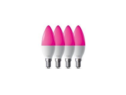 Tapo L430C(4-pack) chytrá WiFi stmívatelná LED barevná žárovka
