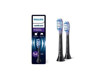 Philips Sonicare G3 Premium Gum Care HX9052/88 náhradní hlavice 2 ks černá, péče o dásně a implantáty
