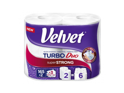 Velvet kuch utěrky 3vr(2ks/fol)Turbo 72m