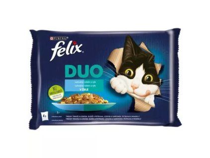 Felix Fantastic kapsička mp duo výběr ryb @4x85g