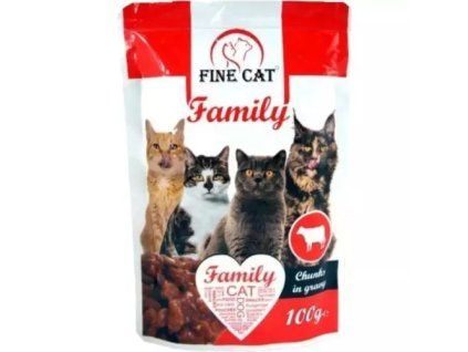 FineCat Family kapsička hovězí 100g