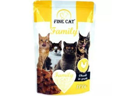 FineCat Family kapsička kuřecí 100g