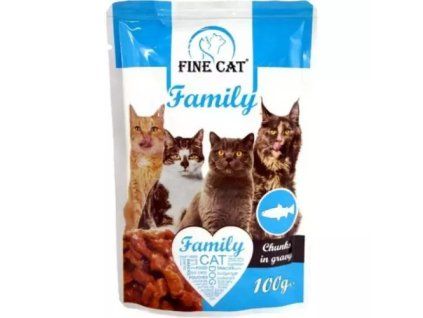 FineCat Family kapsička s rybou 100g