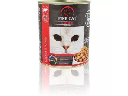 FineCat konzerva hovězí 830g