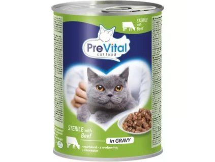 PreVital kousky sterilní, hovězí v omáčce 415g