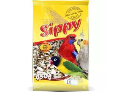 Sippy deluxe krmivo pro malé a střední papoušky 450g
