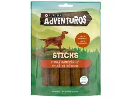 Adventuros pochoutka sticks s bizoní příchutí 120g
