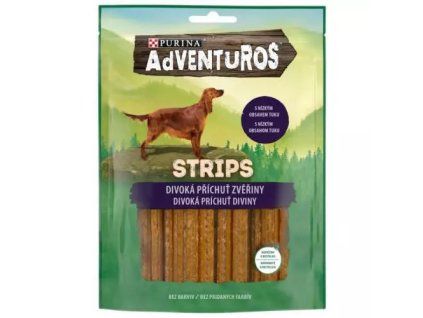 Adventuros pochoutka strips s příchutí zvěřiny 90g