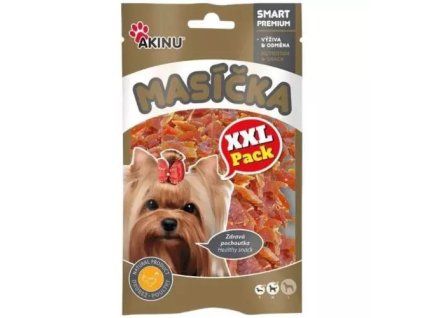 Akinu masíčka pamlsky kuřecí proužky xxl 90g