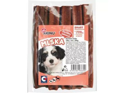 Akinu Mlska pamlsky dentální kříže 200g