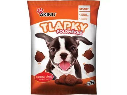 Akinu Tlapky pamlsky poloměkké uzená chuť 400g