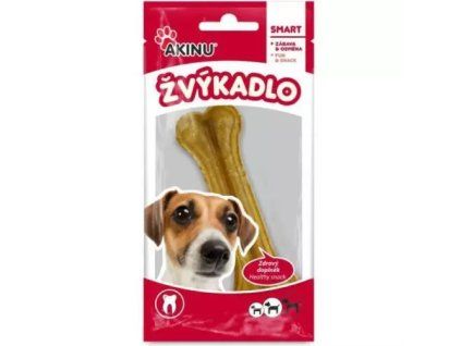 Akinu Žvýkadlo pamlska 12cm přírodní žvýkací kost 60g