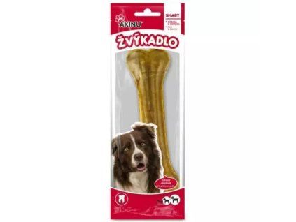 Akinu Žvýkadlo pamlska 22cm přírodní žvýkací kost 220g