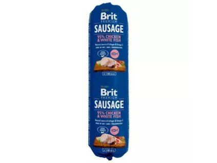 Brit sausage chicken + white fish 800g