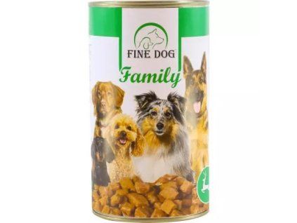 FineDog Family konzerva se zvěřinou 1,24kg