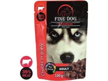 FineDog kapsička adult hověží /22/ 100g