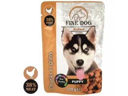 FineDog kapsička puppy kuřecí /22/ 100g