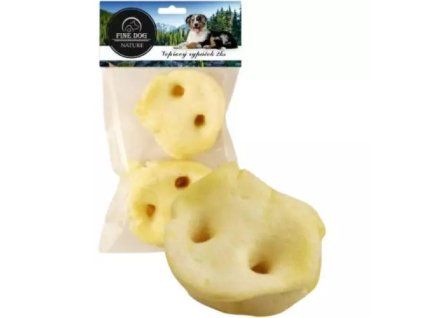 FineDog Nature pamlsky 2ks sušený vepřový rypáček bílý 20g