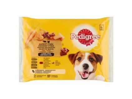Pedigree kapsička mp +hovězí +jehněčí @4x100g