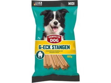 PerfectoDog pochoutka 7ks dentální hvězdy midi 180g