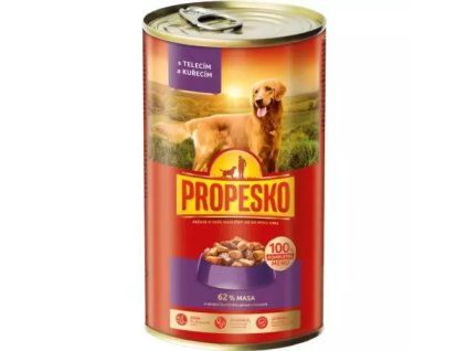 Propesko kousky telecí,kuřecí omáčka 1,24kg