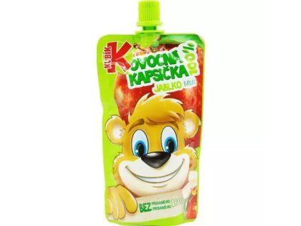 Kubík 100% ovocná kapsička jablko banán 100g