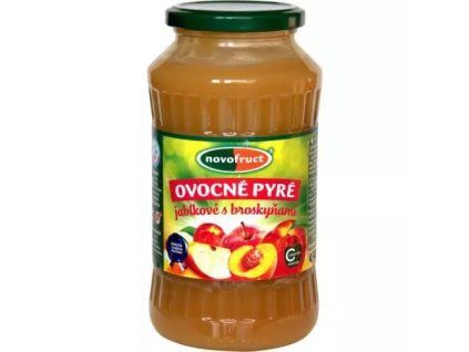Novofruct ovocné pyré jablko s broskví 700g