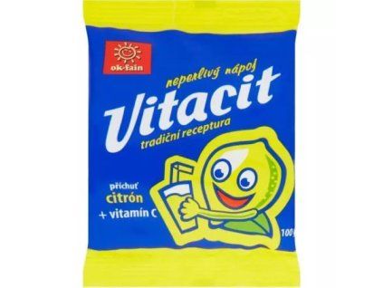 Vitacit neperlivý nápoj v prášku citron+vitamín c 100g