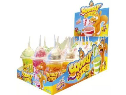 Alex lízátko squirly dip & lick with powder fruits /15/ 50g