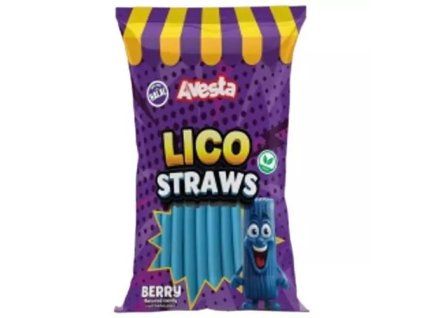 Avesta želé lico straws berry /12/ 70g