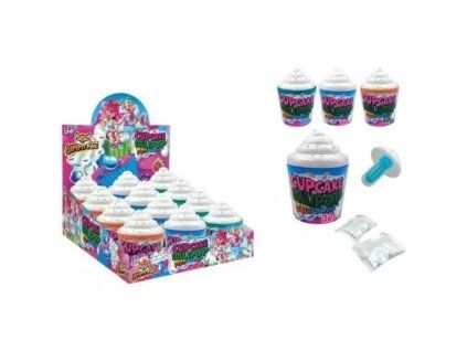 JimmyFox lízátko cupcake lollipop with sour powder /12/ 30g