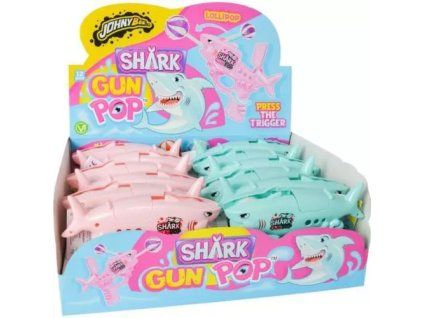 JohnyBee lízátko shark gun pop /12/ 10g
