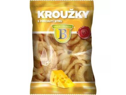 Kroužky s příchutí sýru 50g