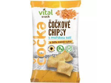 Vital Chips čočkové s mořskou solí 65g