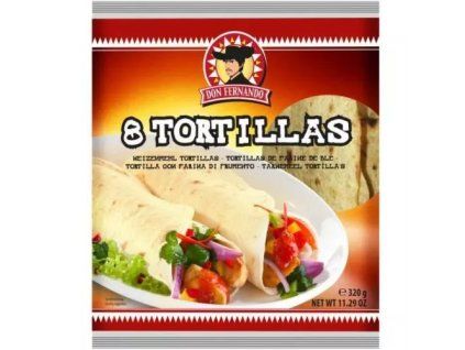 DonFernando tortillas 8x20cm wheat flour 320g