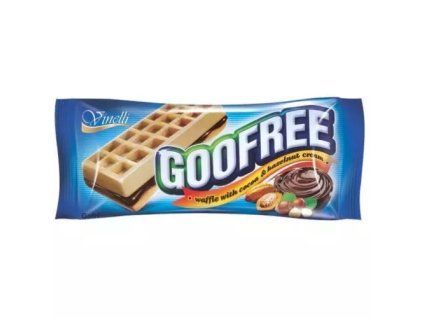 GooFree wafle kakao a oříšek modrý 50g