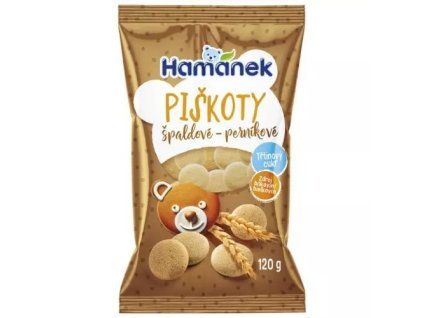 Hamánek piškoty špaldové perníkové 120g