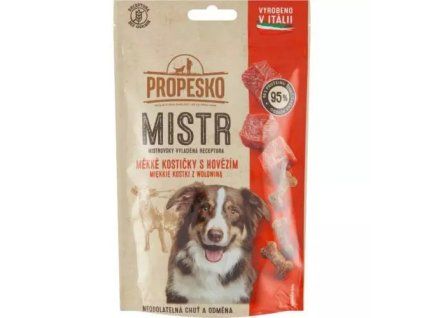 Propesko Mistr snack hovězí měkké kostičky 90g