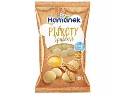 Hamánek piškoty špaldové 120g