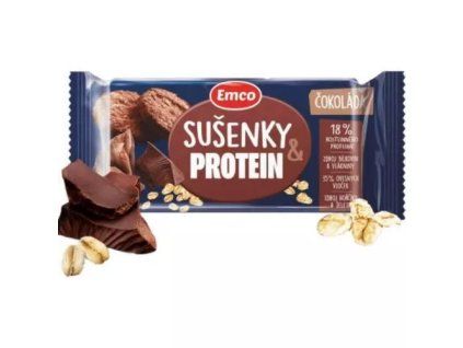Emco oves sušenky protein s čokoládou 60g