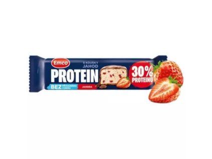 Emco proteinová tyčinka jahodová 50g
