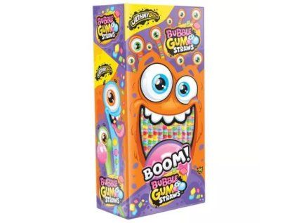 JohnyBee žvýkačka bubble gum straws /90/ 12g