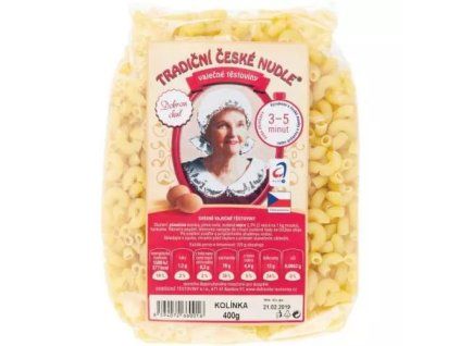 Dobšické těstoviny kolínka vaječné 400g