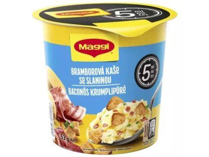 Maggi 5min kelímky bramborová kaše slanina 53g