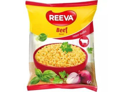REEVA instantní nudle s hovězí příchutí 60g (MY BO)