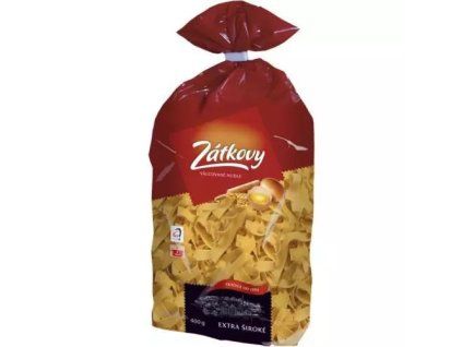 Zátka válcované vaječné 400g extra široké nudle